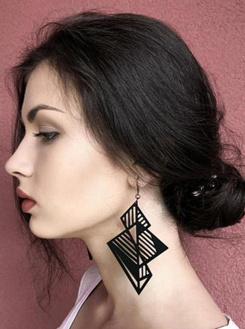 Geometric Spatial Casual Earrings