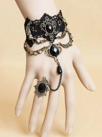 Angel Wings Elegant Bracelet With Ring