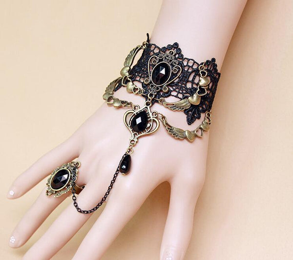 Angel Wings Elegant Bracelet With Ring