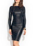 Midi Club Wear Long Sleeve Pencil Dress