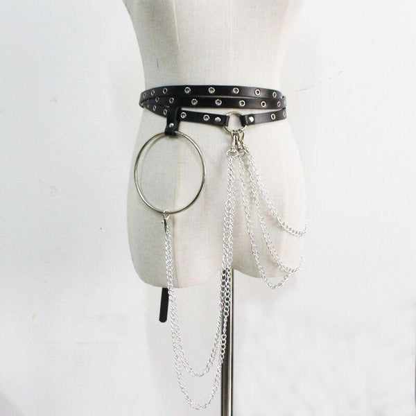 New Punk Style Concave Waist Chain
