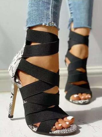 Comfortable Stiletto Open-toed Women's Sandals
