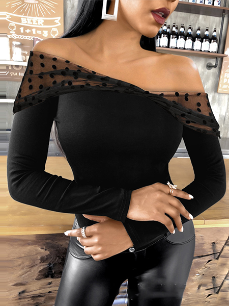 Variety Design Butterfly Rhinestone Long-sleeved Top