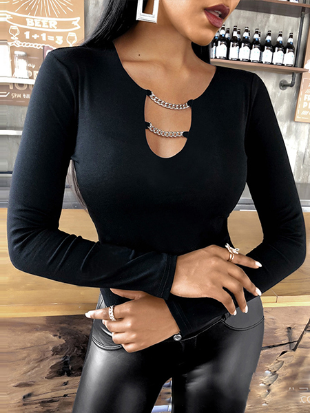 Variety Design Butterfly Rhinestone Long-sleeved Top