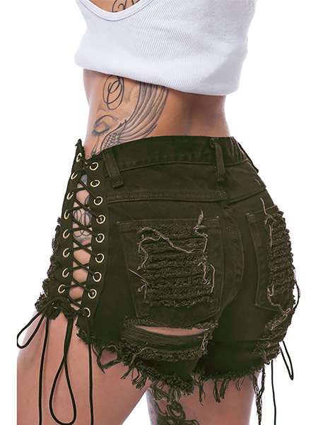 Bandage Sexy Summer Denim Shorts
