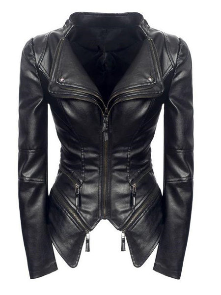 Gothic Black Leather Jacket