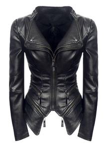 Gothic Black Leather Jacket