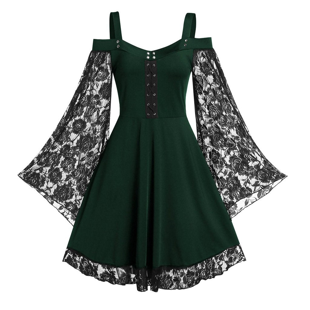 Tube Top Strap Lace Lace Dress