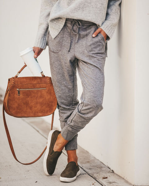 Elastic Lace-up Trousers With Small Feet