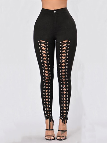 Sexy  Cutout Slim Leggings