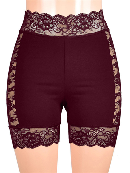 Lace Hollow Stitching Boxer Briefs