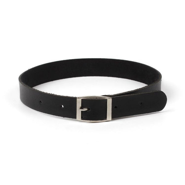 Geometric Pendant Leather Clavicle Necklace