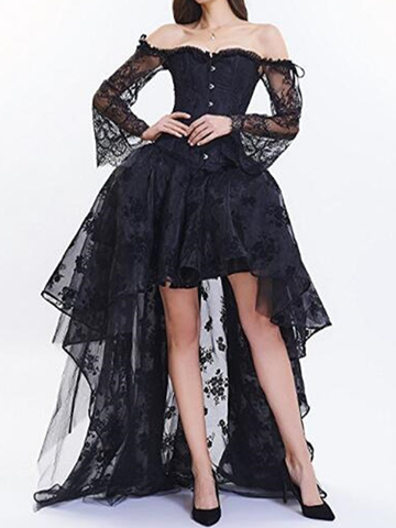 Palace Sexy Lace Top and Skirt Suit