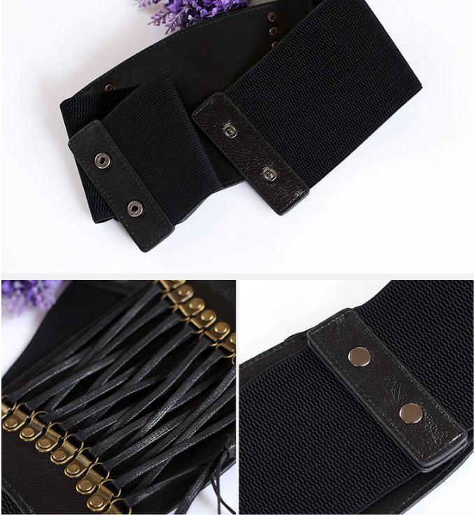 Elastic Waisted Tie Corset