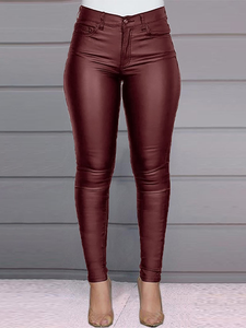 Mid-waist Casual Sexy Skinny Pants
