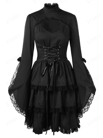 Bandage Lace Vintage Dress