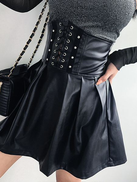Sexy High-waisted Pleated Skirts