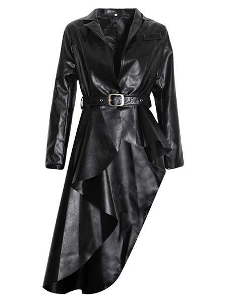 Slim-fit Leather Dovetail Jacket