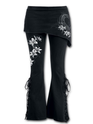 Printed Bandage Black Jeans