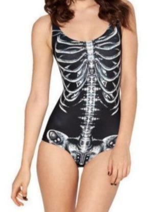 Sexy One-piece Swimsuit With Bone Ribs