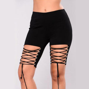 Lacing Five-quarter Shorts