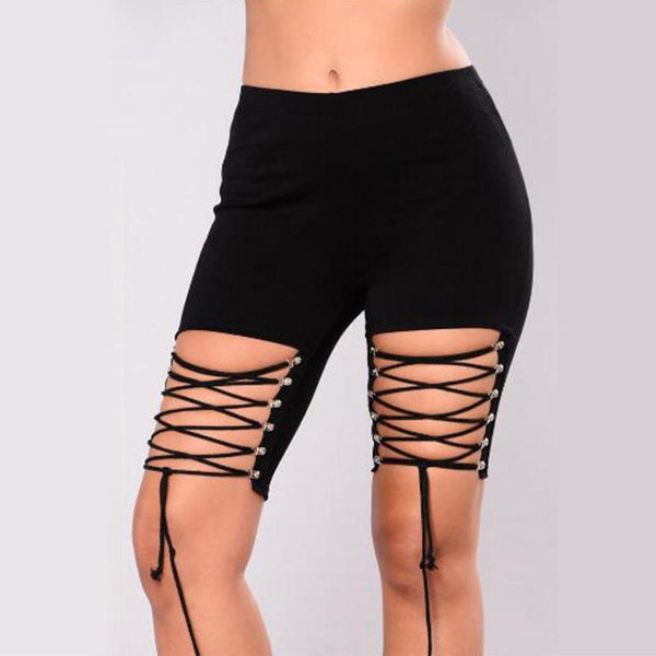 Lacing Five-quarter Shorts