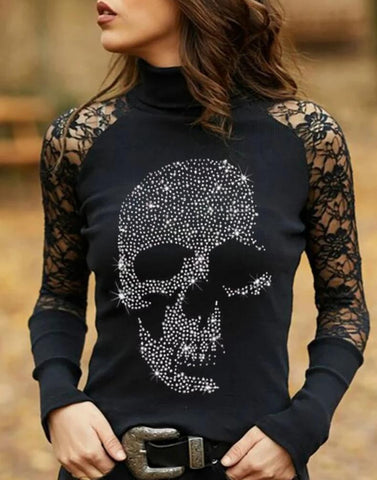 Slim-fit Pullover Short Round Neck Bottoming Shirt