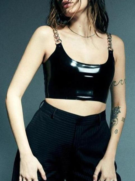 Sexy Navel Metal Camisole