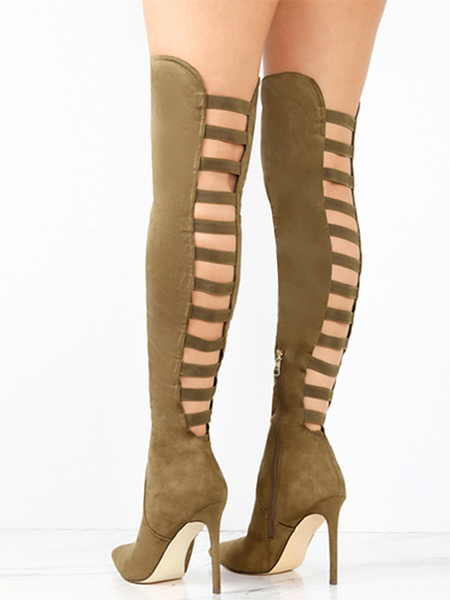 Hollow High Heel Over-the-knee Boots