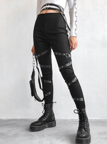 Gothic Style Slimming Legging Casual Pants