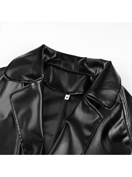 Fashion Belt Leather Jacket
