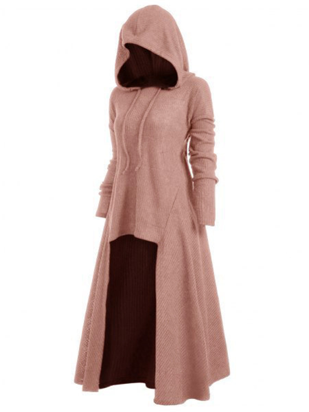 Loose Casual Plus Size Plain Irregular Dress