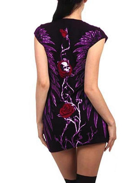 Sleeveless Printed Skull Top