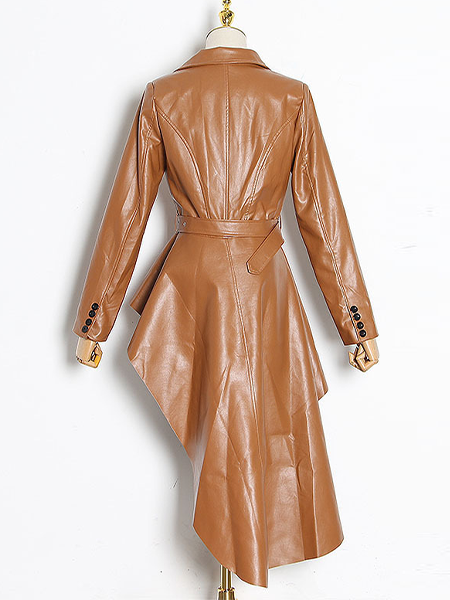Slim-fit Leather Dovetail Jacket