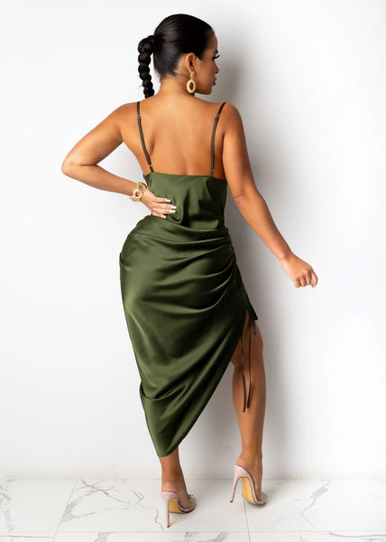Fashion Sexy Halter Lace-up Pleated Dress