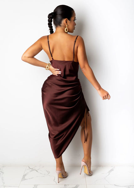Fashion Sexy Halter Lace-up Pleated Dress