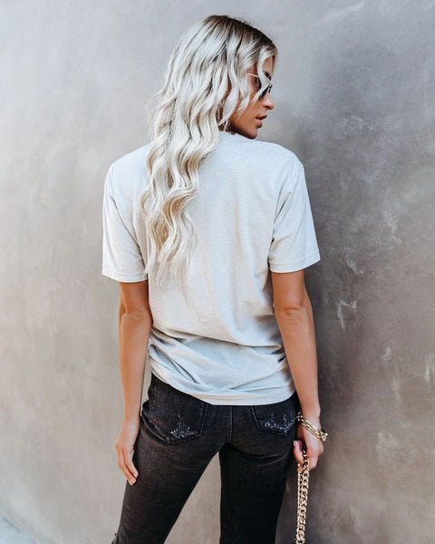 Lightning Pattern Round Neck Short Sleeves