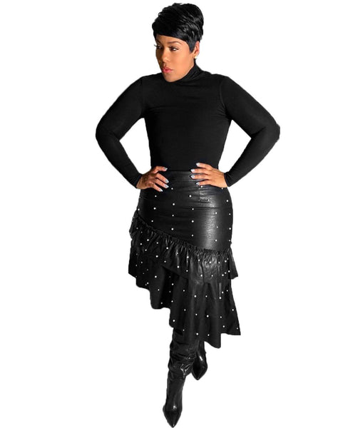 Women's Sexy Bag Buttock Ruffle Skirt