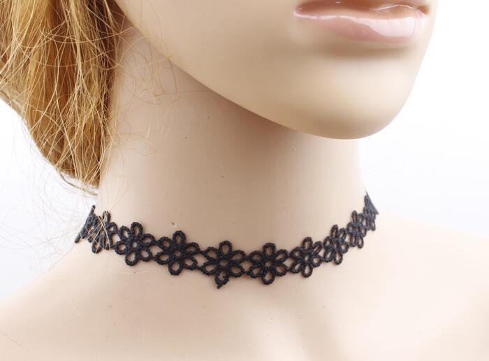 Velvet Lace Neckband Collar Female Clavicle Chain