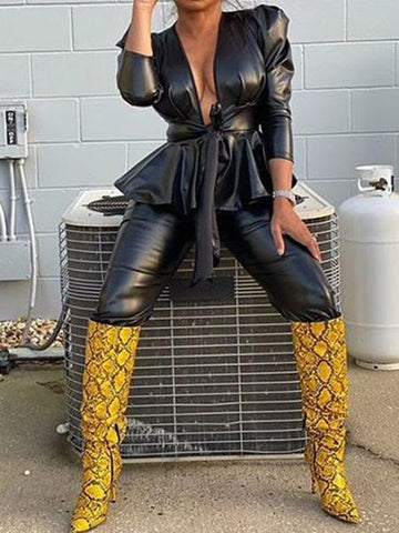 Leather Jacket Slim Small Coat Ladies Motorcycle Clothing
