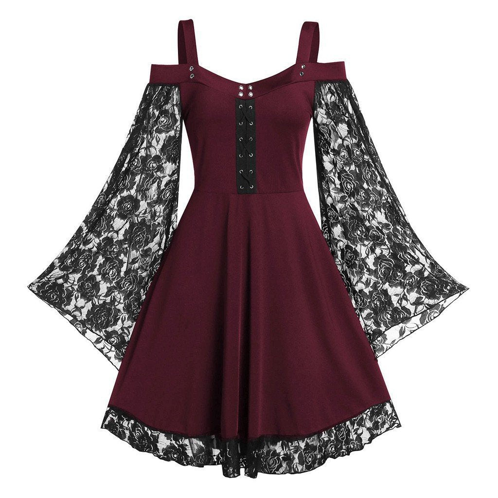 Tube Top Strap Lace Lace Dress
