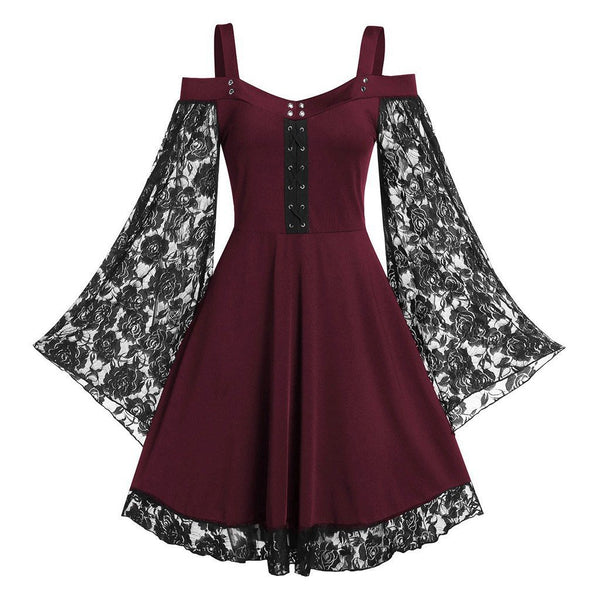 Tube Top Strap Lace Lace Dress