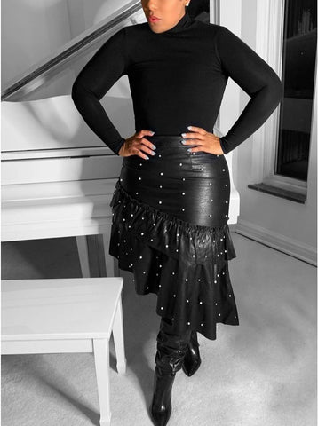 Women's Sexy Bag Buttock Ruffle Skirt