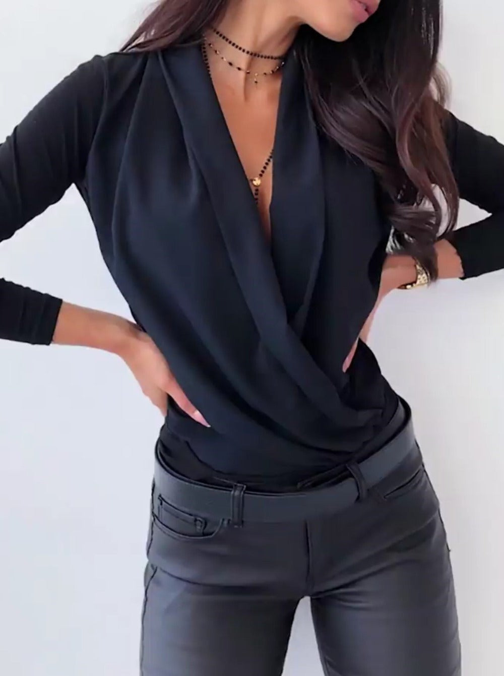 Deep V Swing Neck Top