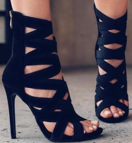 Hollow Fashion High Heel Sandals