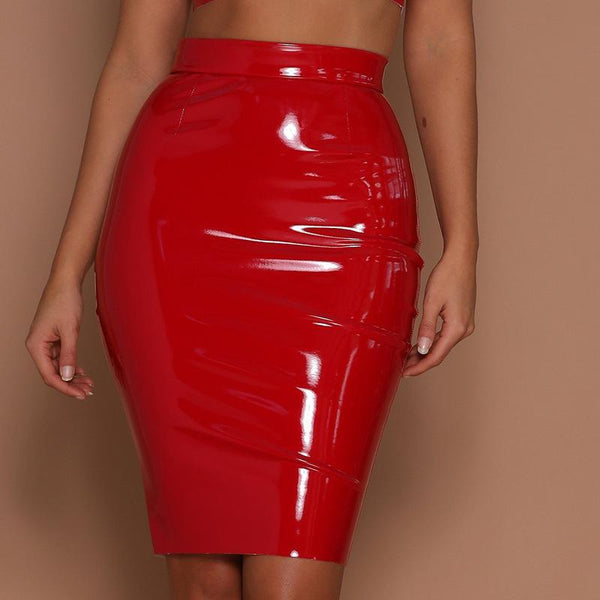 High Waist Tight Bright Elastic Suit