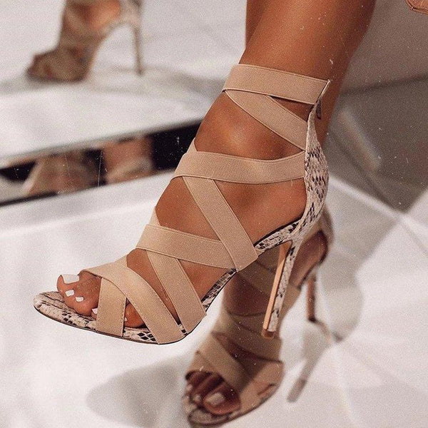 Comfortable Stiletto Open-toed Women's Sandals