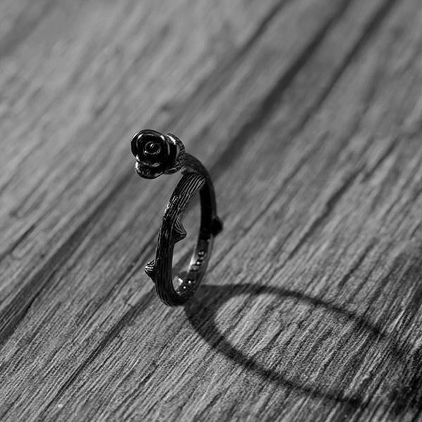Gothic Rose Open Ring