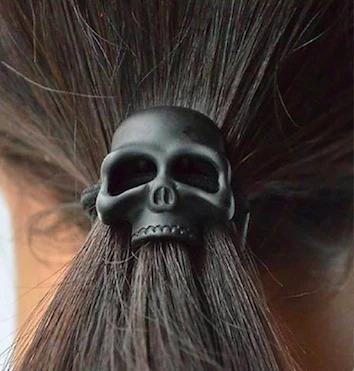 Halloween Skull Bone Hair Tie