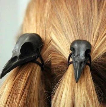 Halloween Skull Bone Hair Tie
